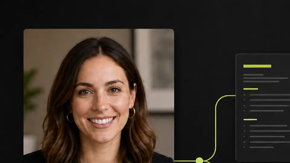A clear professional portrait prepared for a resume and video workflow